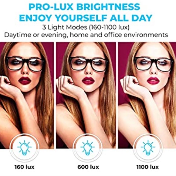 Lighted Mirror 7X Magnifying Tricolor Rechargeable - Picture 4 of 8